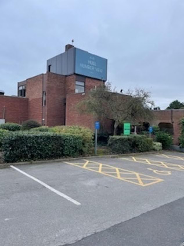 The girl suffered multiple stab wounds in a wooded area adjacent to a large meadow behind the Humber View Hotel (pictured) in Hull.