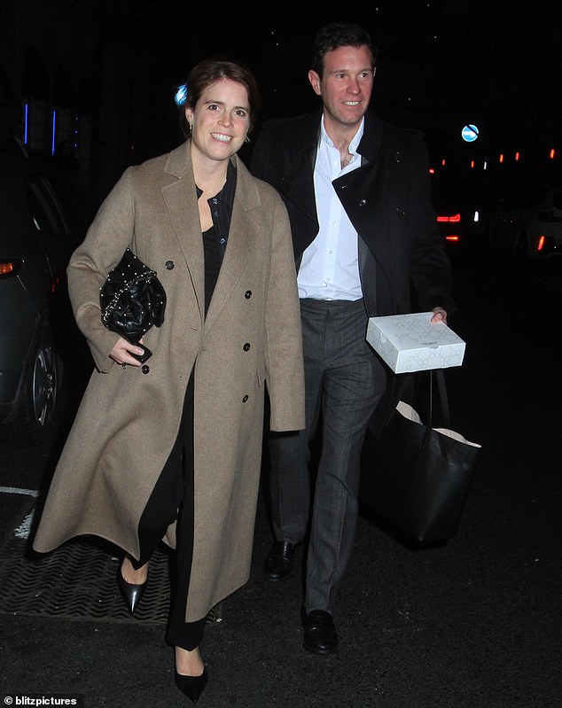 The duke is currently enjoying a weekend of pheasant hunting organized by Princess Eugenie and her husband, Jack.