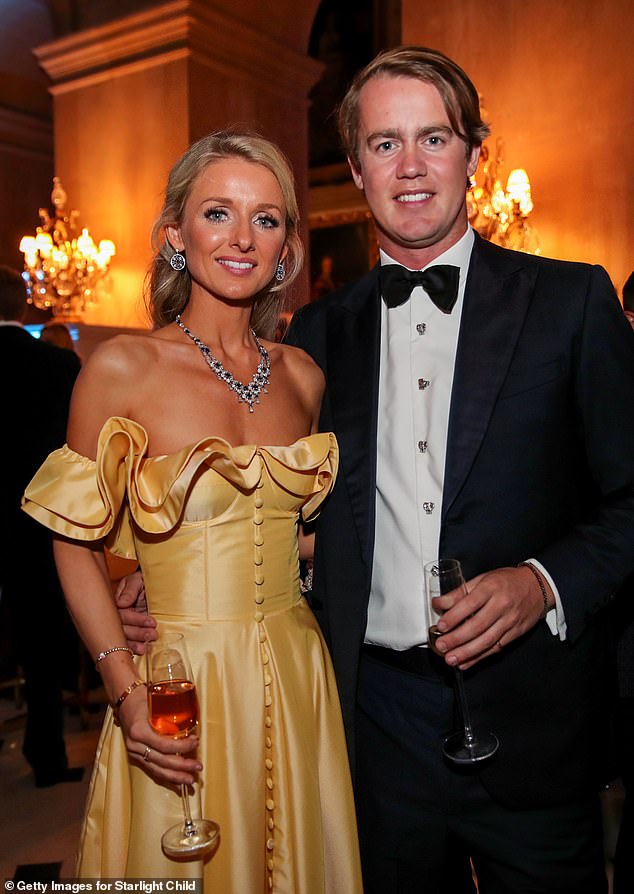 George Spencer-Churchill, Marquess of Blandford and Camilla Blanford attend the Blenheim Ball in aid of Starlight Children's Foundation at Blenheim Palace on March 4, 2022 in Woodstock