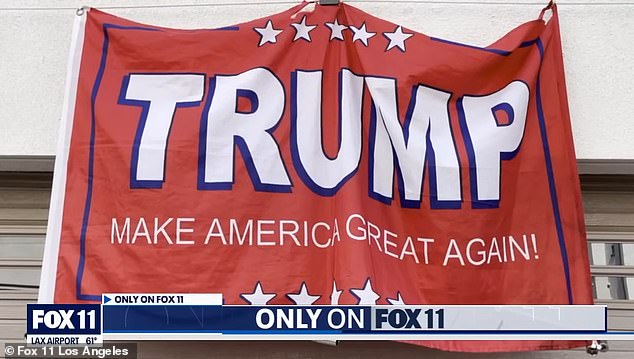 Muder's Trump flag hanging over his garage disappeared and he suspected his Harris-supporting neighbor was the culprit.