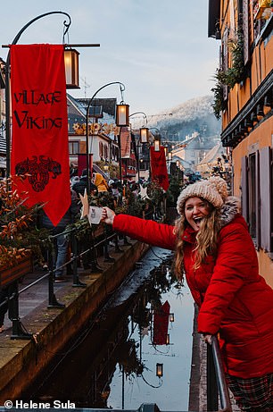 Helene enjoys the Ribeauville festivities