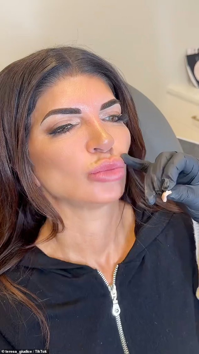 'I know a lot of you make comments about my lips. I like my lips, but I'm going to try another way,' the reality star said while filming her medical spa appointment.