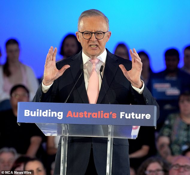 The Prime Minister (pictured) announced plans to cut 20 per cent of student debt - about $16 billion.