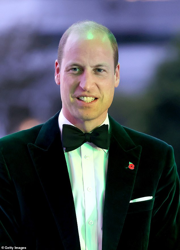 William pictured at the Earthshot awards ceremony last year.