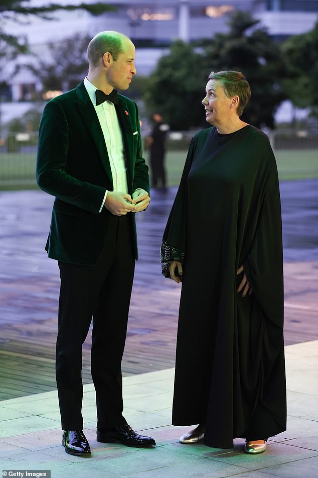 The prince photographed with Hannah Jones, executive director of the Earthshot Awards.