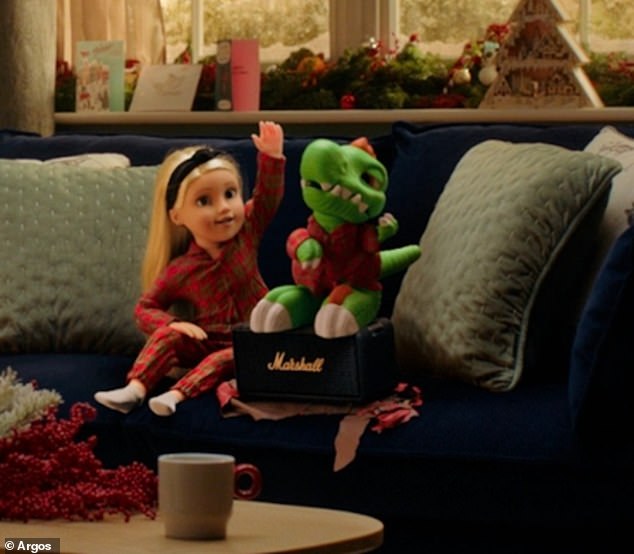 Trevor's best friend Connie (pictured left) buys him a special Christmas gift: a Marshall speaker.