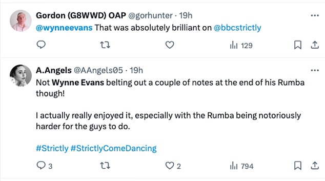 However, others loved her singing as they wrote: 'I really loved Wynne's routine and the powerful, inspiring message she conveyed, not to mention the incredible vocal finish at the end!' I should be really proud!'