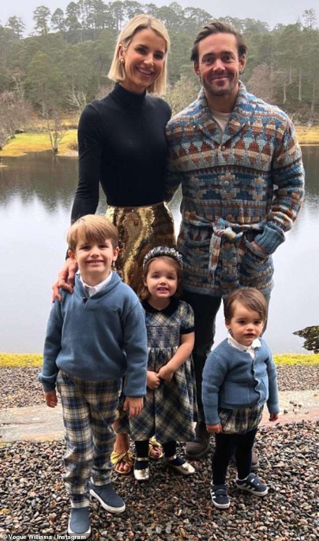 The Glen Affric estate boasted luxury accommodation for £12,000 a night, where Spencer, 36, his wife Vogue, 39, and their three children opted to spend Christmas last year (pictured).