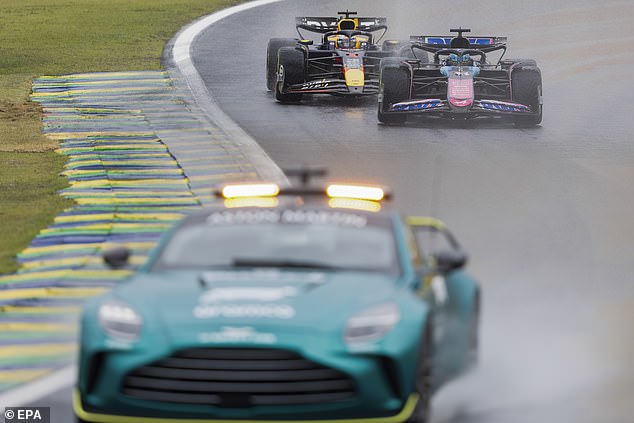 The safety car came into action several times during Sunday's Brazilian Grand Prix.