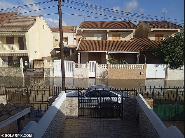 More flooding from Storm DANA has hit the coastal resort towns of Mazzaron and Agulias on the Costa Blanca