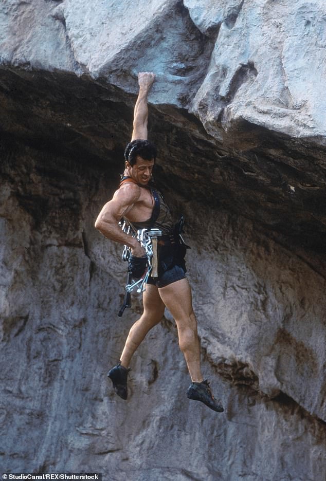 The Pam and Tommy star, 35, is filming the reboot of the 1993 film Cliffhanger and stars in the role once held by Sylvester Stallone, 78.