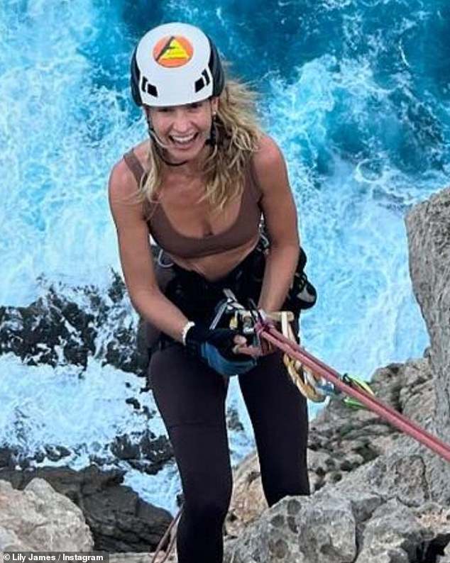 My mom! The star shared a gallery of snaps from her recent holiday, including a daring cliff dive and hours soaking up the sun.