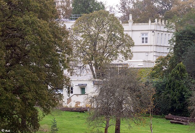 Crumbling paint, cracks and black mold can be seen on the outside walls where inside his beloved mother once wandered with her sister Margaret when she was a young Princess Elizabeth.