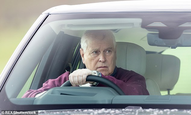 Prince Andrew heads for a morning walk through Windsor Castle on October 30. He has reportedly been given a deadline to prove he has the necessary funds to pay for the upkeep of the Royal Lodge.