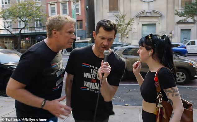 Billy Eichner and Will Ferrell took to the streets to shout at New Yorkers about Kamala Harris