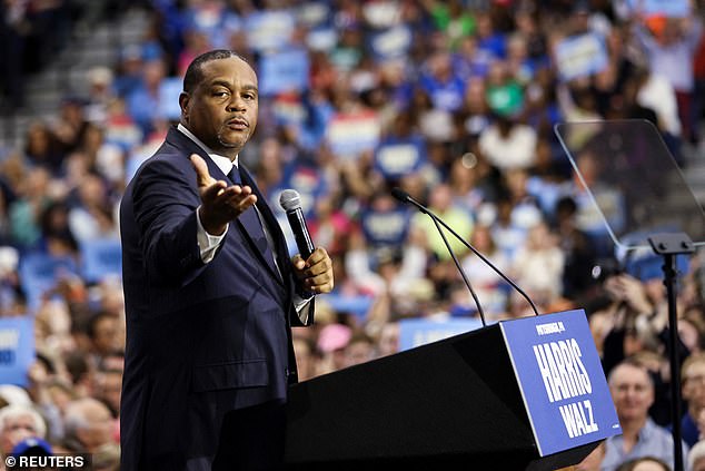 Pittsburgh Mayor Ed Gainey is seen here speaking during a campaign event on October 10. He had signed a letter blaming Israel for the October 7 attack.