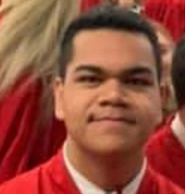 Jordan James Fineanganofo (pictured) admitted stabbing the 29-year-old to death but pleaded not guilty to murder due to deteriorating mental health.