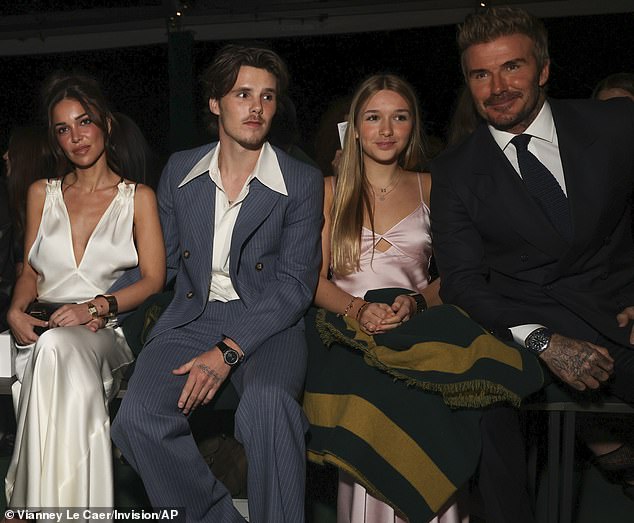 Jackie and Cruz at Paris Fashion Week with her younger sister Harper and father David. Raj wonders if David would be happy with Harper dating someone 10 years older when she turned 19.