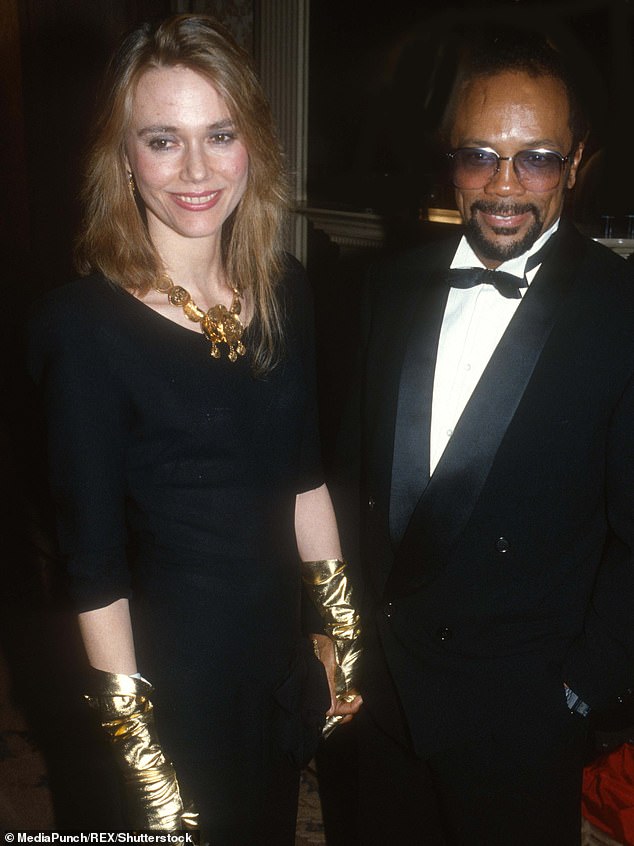 The music producer was married to Twin Peaks actress Peggy Lipton from 1974 to 1990, and the couple had children Kidada Jones, 50, and Rashida Jones, 48 ​​(pictured in 1979).