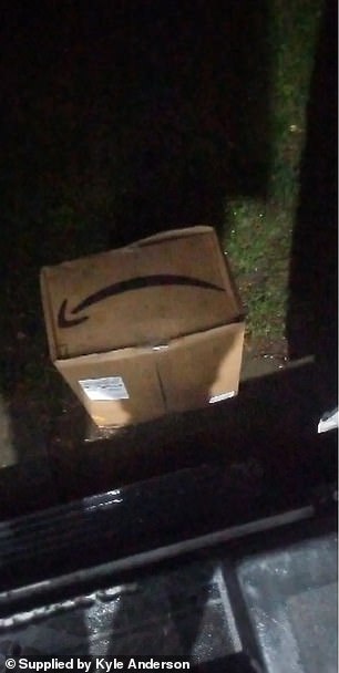 And this is that photo Amazon sent showing Anderson that his box was 'delivered' to his house, when it definitely wasn't.