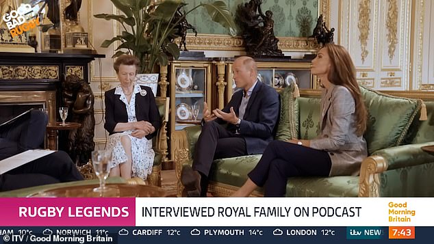 The surprise appearance of the Prince and Princess of Wales, accompanied by the Princess Royal, in The Good, the Bad and The Rugby, delighted royal fans when it was announced last September.