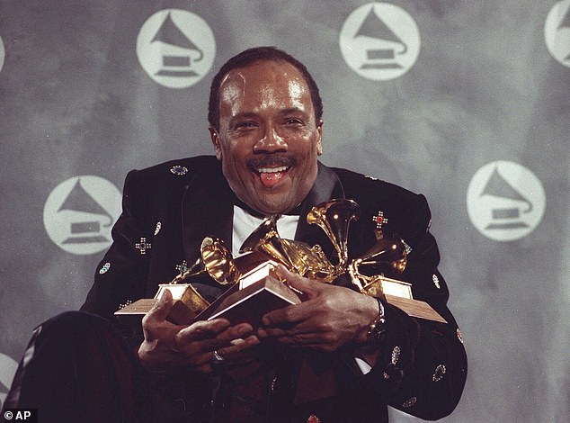 Quincy Jones at the 33rd Grammy Awards in New York in February 1991