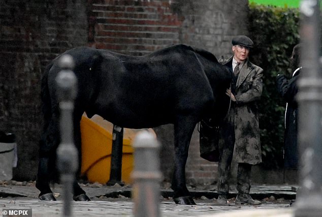 The lead actor was stuck on set while reprising his iconic role of Tommy Shelby for the upcoming film.