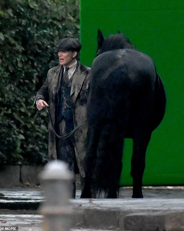 Cillian seemed happier than ever to be back filming Peaky Blinders