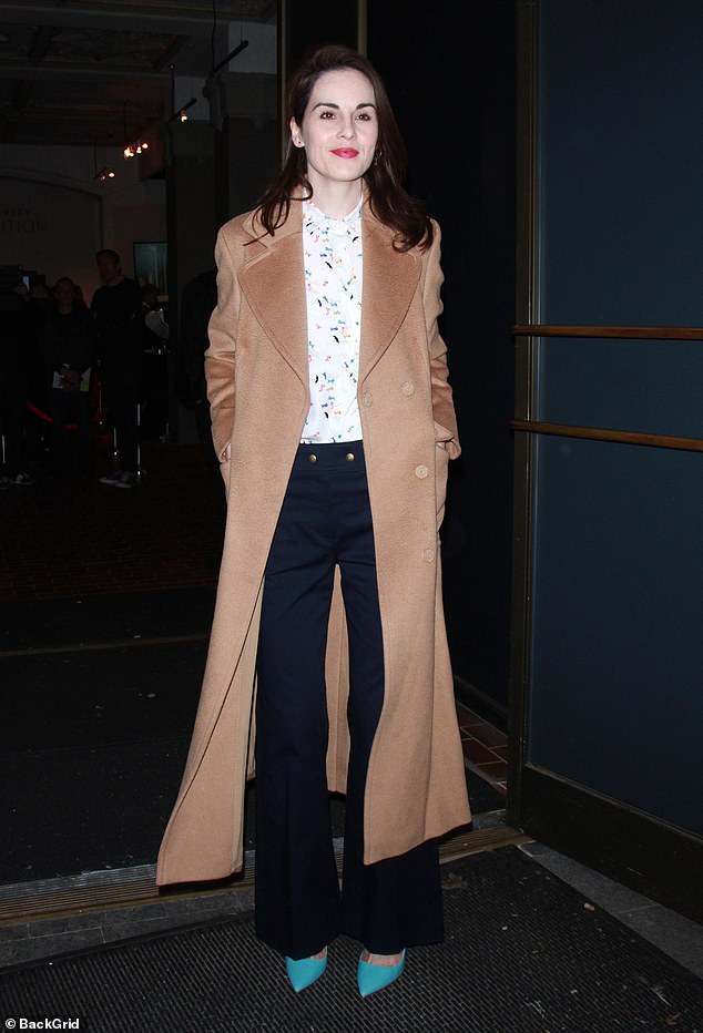 The collection means fans will be able to wear their favorite celebrities' pieces to festive parties for a fraction of the retail price (pictured by Michelle Dockery).