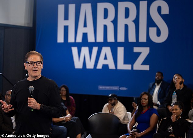 My Shark Tank co-star Mark Cuban was one of Harris's representatives and said last month that we should ignore claims that Harris would tax 