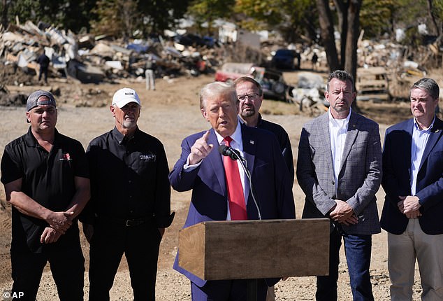 Former President Donald Trump, the Republican presidential candidate, visited North Carolina after Hurricane Helene. This storm could have a strong influence on the 2024 elections