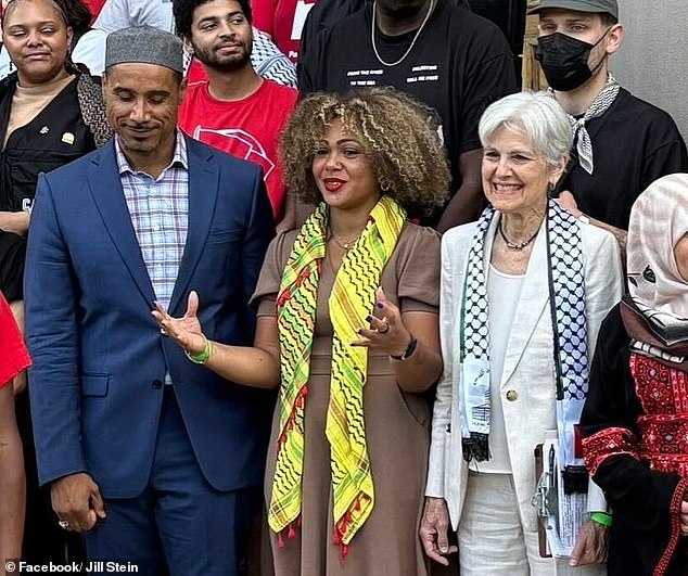 Green Party vice presidential candidate Butch Ware (left) and presidential candidate Jill Stein (right) say they are not simply 