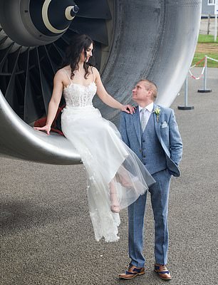 In the Cotswolds, an old 747 has been converted into a wedding venue