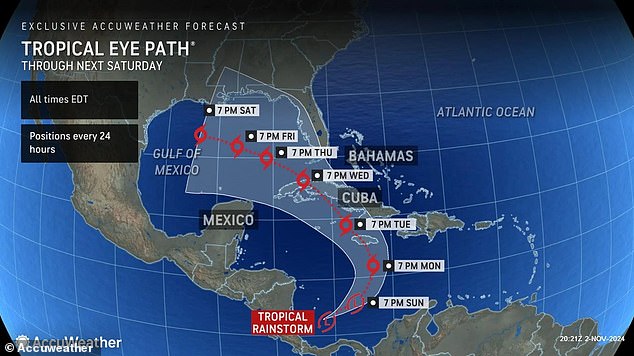 Forecasters are tracking Storm Rafael, which is expected to reach the United States by the end of the week.