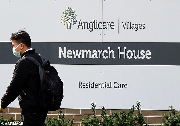 Nineteen residents died during Covid at Newmarch House (pictured), and some families joined a class action lawsuit against Anglicare and reached a settlement.