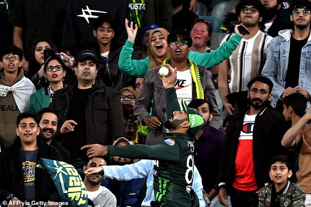 Pakistani cricket fans came out in droves to cheer on their heroes in Melbourne (pictured)