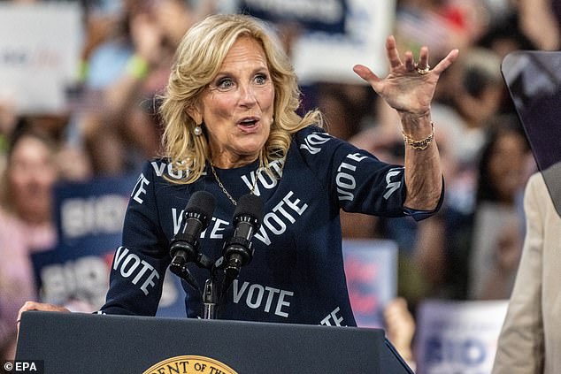 The 73-year-old first wore the dress at the presidential debate between Donald Trump and her husband Joe Biden.