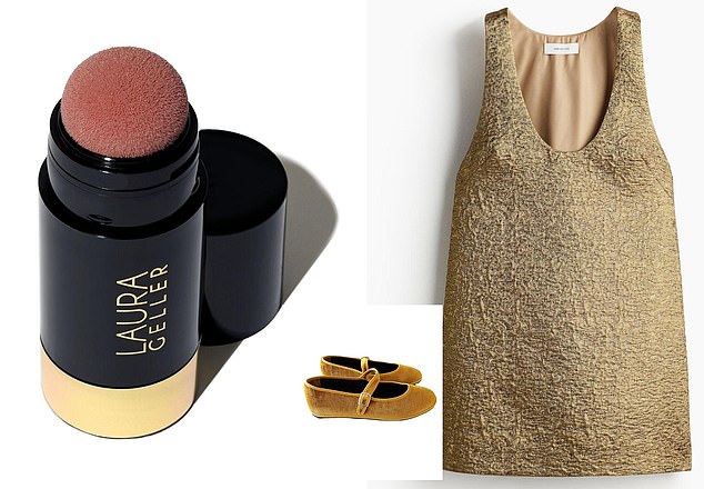 Buy it: Mary Jane Show by Mar Soreli, $165; marsoreli.com. H&M Sparkly Jacquard Knit Dress, $49.99; hm.com.