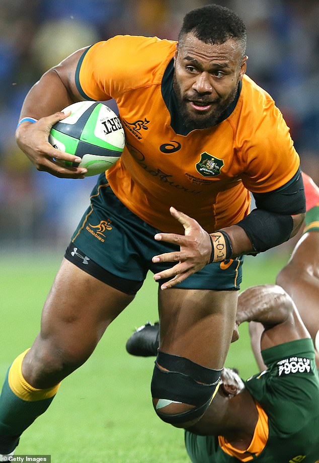 Wallabies center Samu Kerevi 