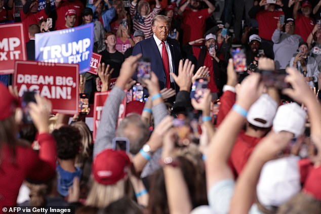 Trump took a long time to enjoy the applause and then gave a long speech that lasted well after 1 in the morning.