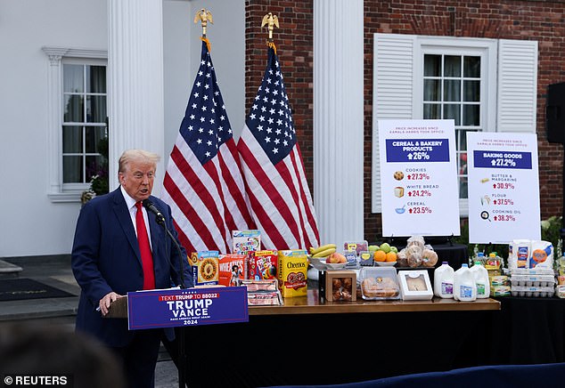 Donald Trump has addressed inflation and food costs as a major component of his campaign.