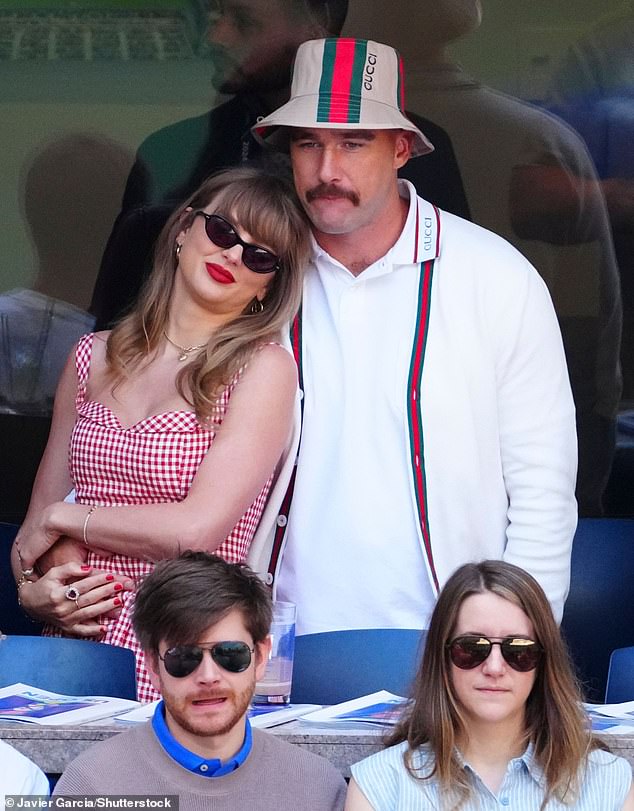 Taylor and Travis have been dating for 15 months; photographed together on September 8 at the US Open men's final in Flushing Meadows, New York.