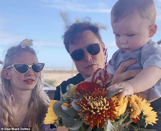 They dated for about three years and the couple split in March 2022. Late last year, Musk also confirmed that they had previously and secretly welcomed their third child, Techno Mechanicus, whom they affectionately nicknamed 'Tau'; seen with his first son X Æ A-Xii, whose nickname is 'X'