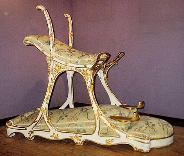 The playboy prince commissioned a 'siège d'amour' or love chair so he could perform despite his growing waistline