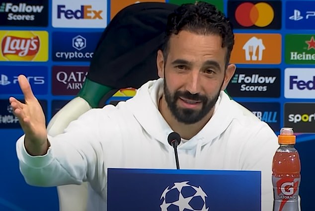 This was the press conference for his last home game with Sporting Lisbon: a Champions League clash against Manchester City