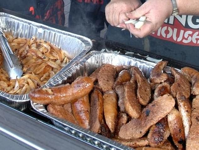 Aussies love the price, too: a sausage and onion sandwich tops out at $3.50 and a can of drink is just $2 (pictured).