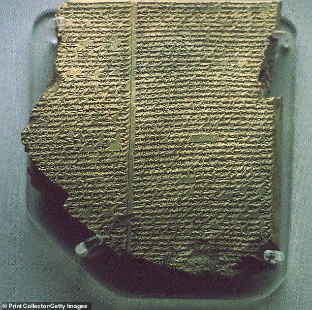 A tablet from the library of the Assyrian king Ashurbanipal, who amassed a collection of thousands of cuneiform tablets.