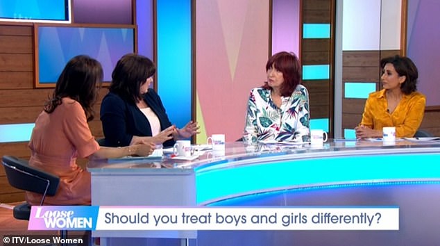 Saira Khan passionately disagreed with what he had said and lashed out at not allowing men to show their emotions.