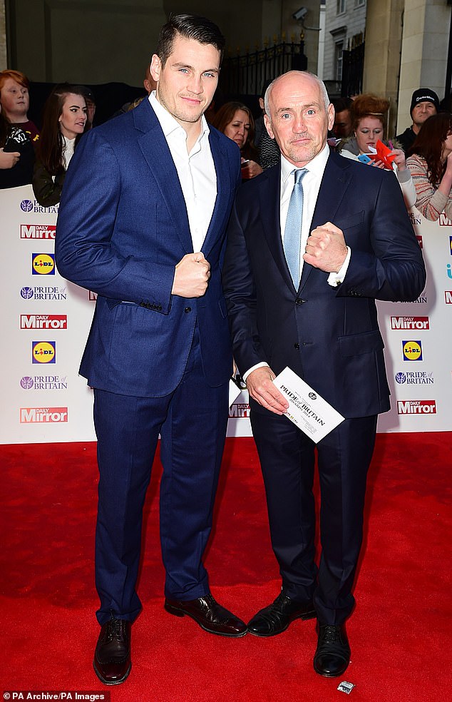 Maura could have an awkward encounter with her ex Shane McGuigan's famous father as she joins the cast of I'm A Celeb with her father's boxing legend Barry McGuigan (both pictured)