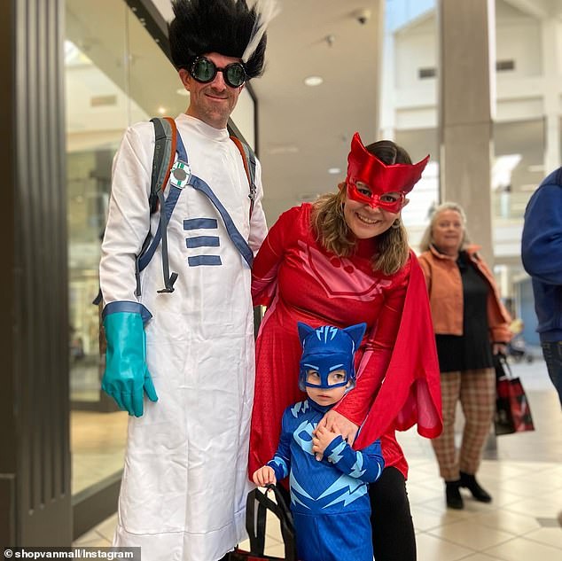 The mall was hosting a Halloween event that night as families came out to enjoy the holiday.